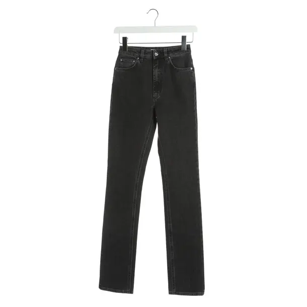 Jeans straight fit, in Nero, Cotone, Totême