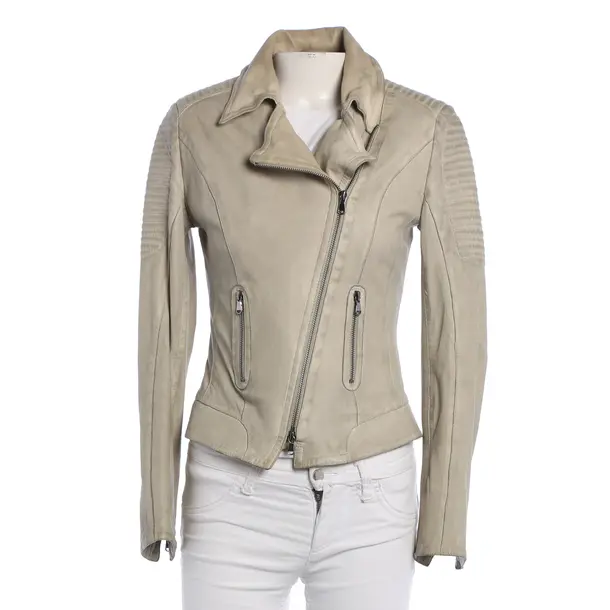 LeatherJacket, in Light Gray, Leather, Schyia