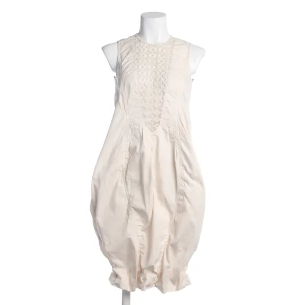 Dress, in Cream, Cotton, High Use