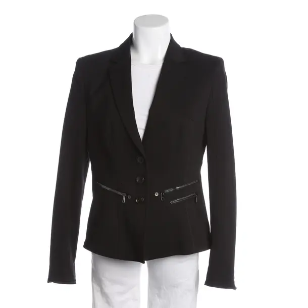 Blazer, in Black, Cotton, Marc Cain