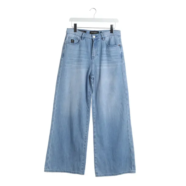 Flared Jeans, in Light Blue, Cotton, Elias Rumelis