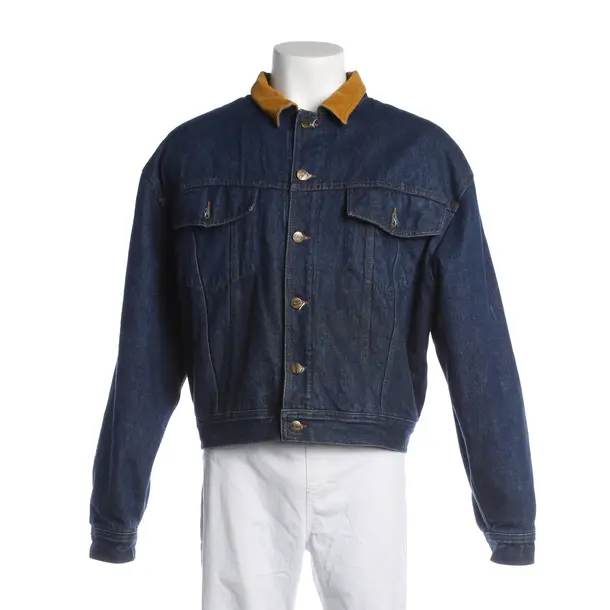 Mid-Season Jacket, in Blue, Cotton, Closed