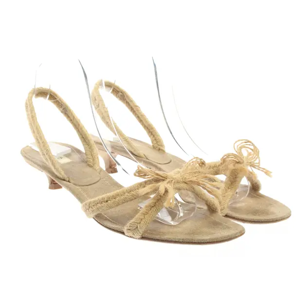 Heeled Sandals, in Light Brown, Prada