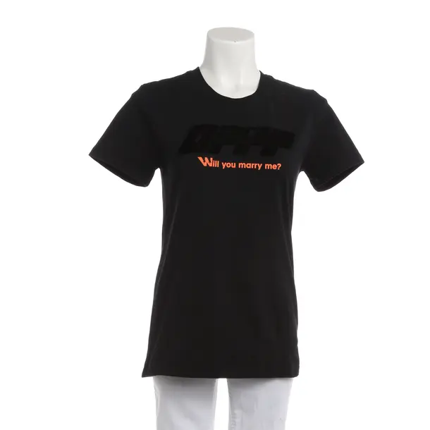 Shirt, in Schwarz, Baumwolle, Off-White