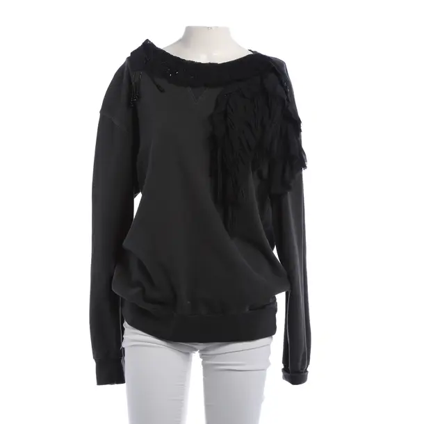 Sweatshirt, in Dunkelgrau, Baumwolle, Dries van Noten