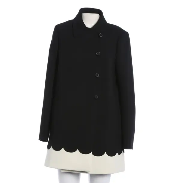 Mid-Season Coat, in Black, Polyester, Red Valentino