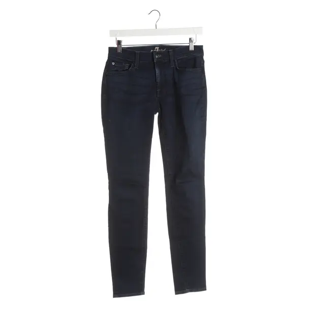 Skinny Jeans, in Navy, Cotton, 7 for all mankind