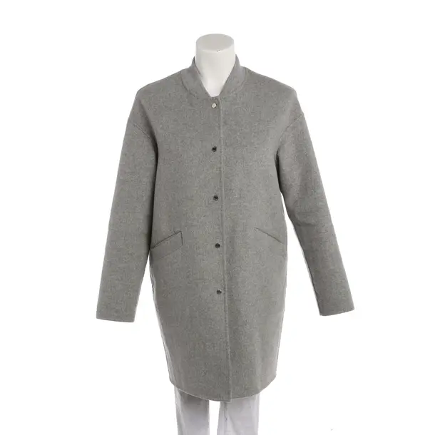 Übergangsmantel, in Hellgrau, Wolle, Tommy Hilfiger