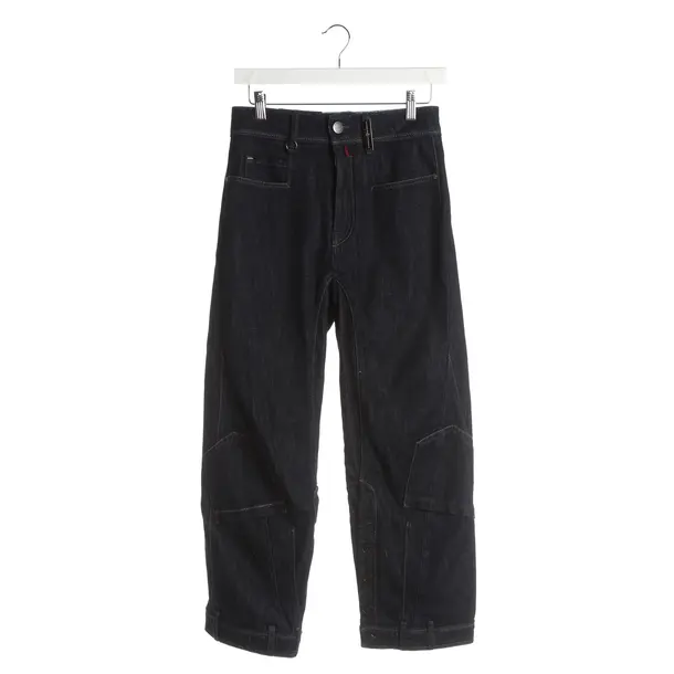 Jeans Boyfriend, in Navy, Baumwolle, High Use