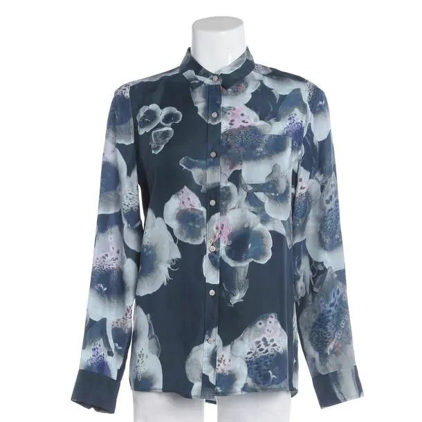 Blouse, in Multicolored, Silk, Closed