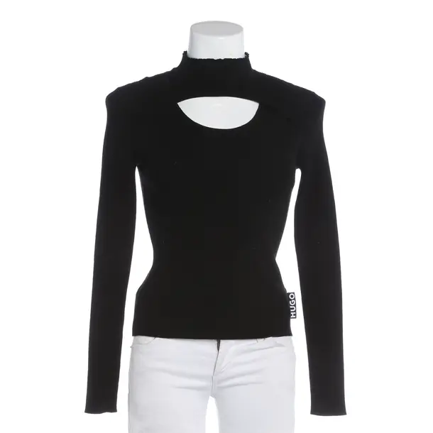 Long Sleeve Shirt, in Black, Viscose, Hugo Boss Red Label