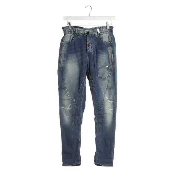 Boyfriend Jeans, in Blue, Cotton, High Use