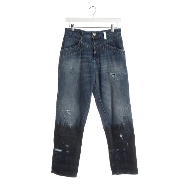 Straight Fit Jeans, in Blue, Cotton, High Use