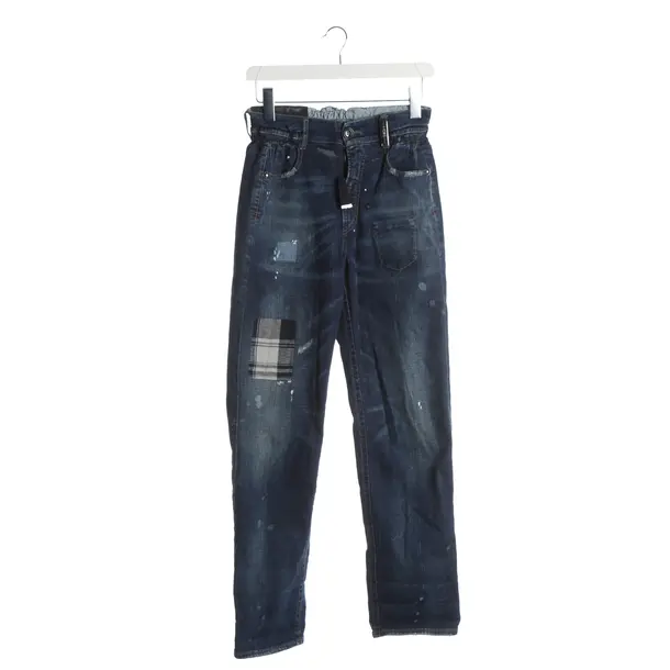 Jeans Boyfriend, in Blau, Baumwolle, High Use