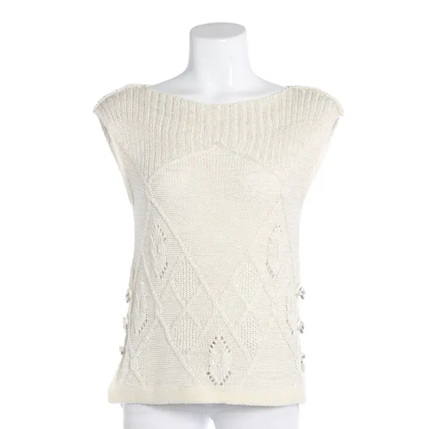 Weste, in Cream, Baumwolle, High Use