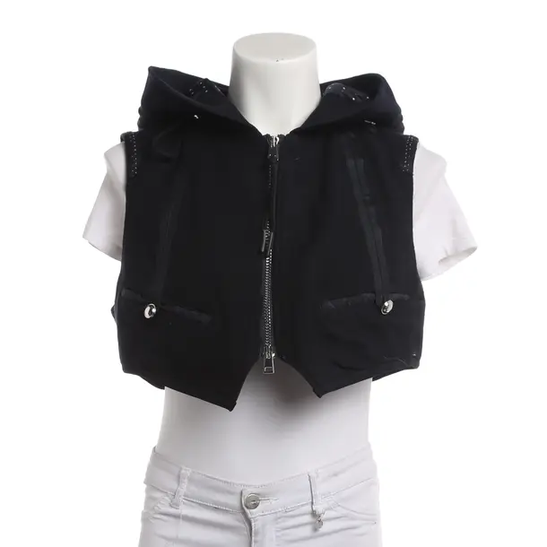 Vest, in Black, Cotton, High Use