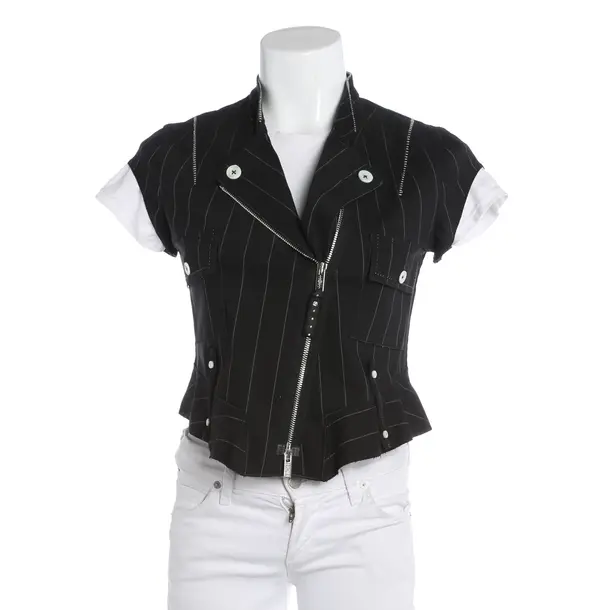 Vest, in Black, Wool, High Use