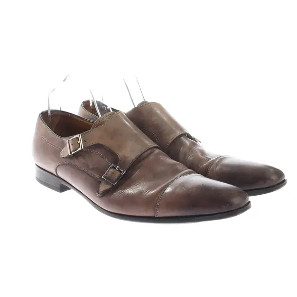 Halbschuhe, in Hellbraun, Santoni