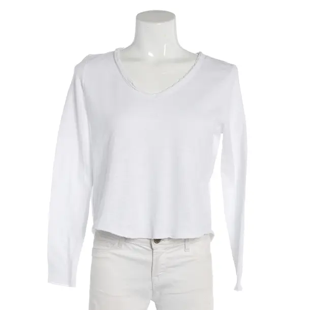 Longsleeve, in Weiß, Baumwolle, American Vintage