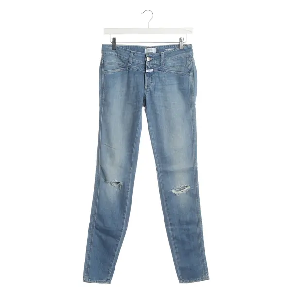 Straight Fit Jeans, in Light Blue, Cotton, Closed