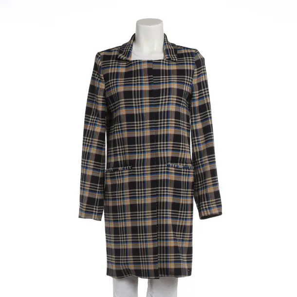 Mid-Season Coat, in Multicolored, Polyester, Closed