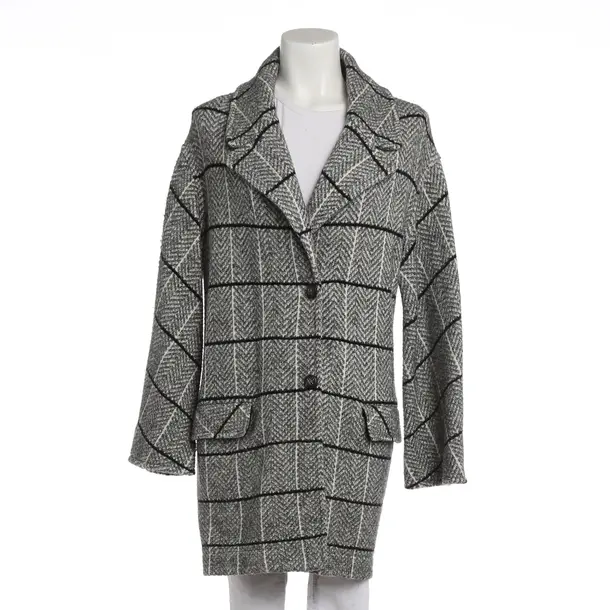 Mid-Season Coat, in Multicolored, Cotton, Bruno Manetti