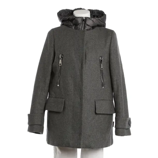 Winter Jacket, in Gray, Wool, Moncler