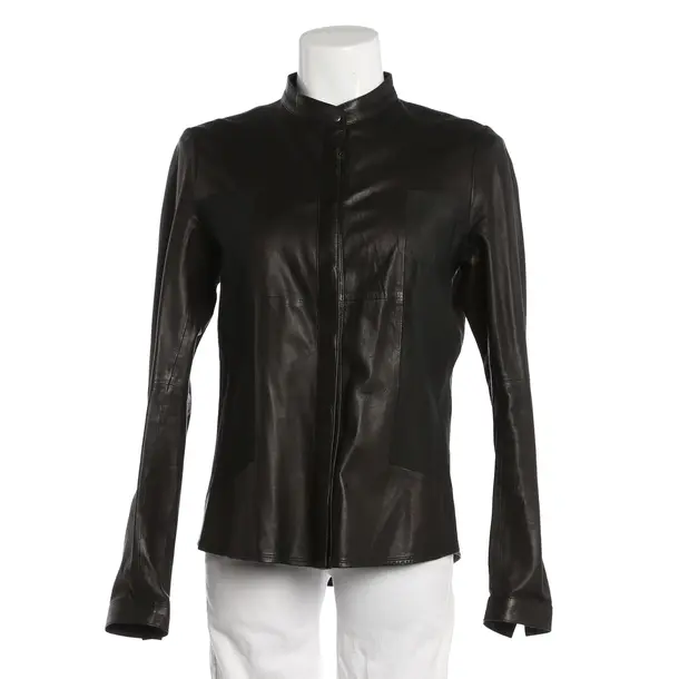 Giacca in pelle, in Nero, Pelle, Tagliatore