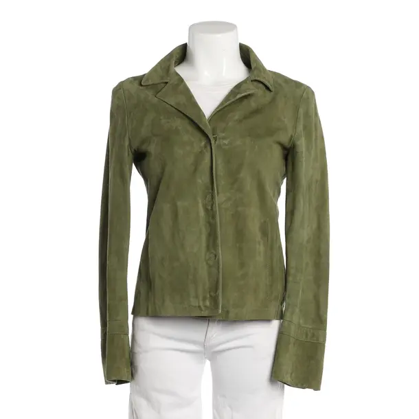 LeatherJacket, in Olive Green, Leather, Herno