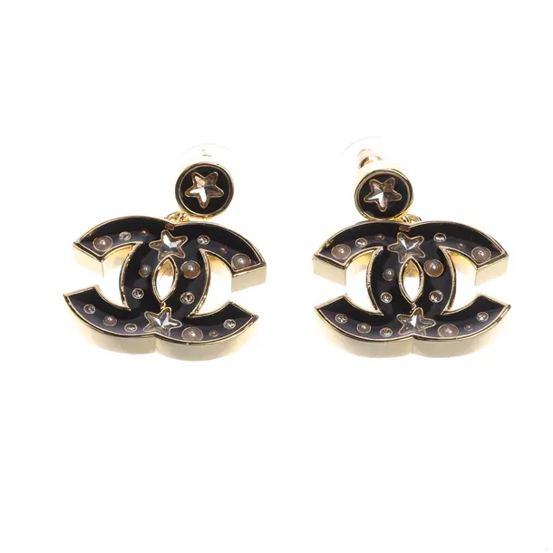 Ohrringe, in Gold, Metall (metallisch, metallisiert), Chanel