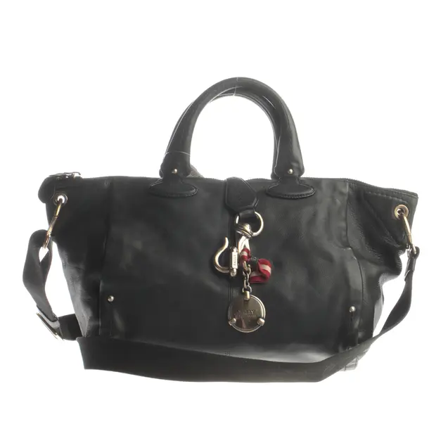 Handtasche, in Schwarz, Leder, Bally