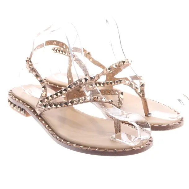 Strappy Sandals, in Light Brown, Ash