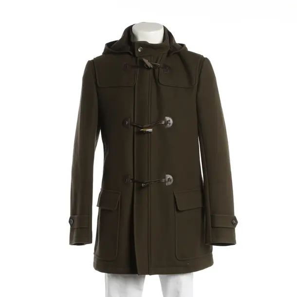 Cappotto mezza stagione, in Verde oliva, Viscosa, Salvatore Ferragamo