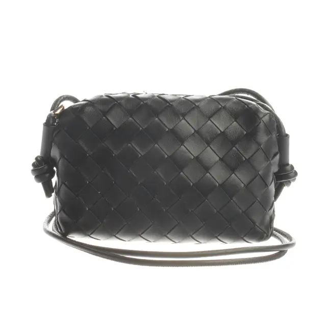 Shoulder Bag, in Black, Leather, Bottega Veneta