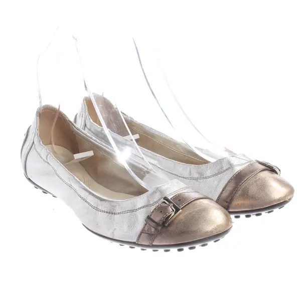 Ballet Flats, in Silver, Tod´s