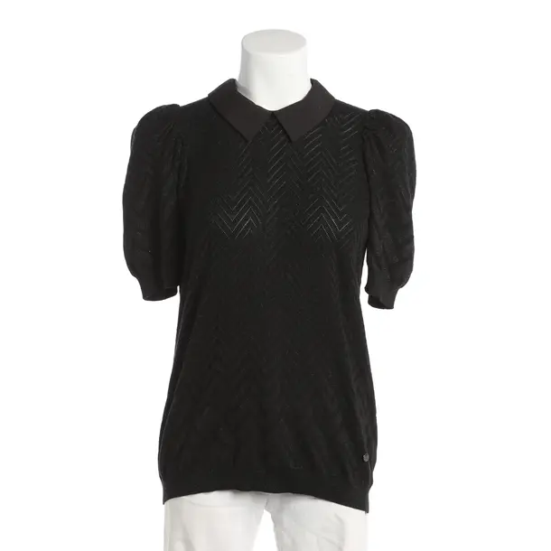 Shirt, in Black, Cotton, Mos Mosh