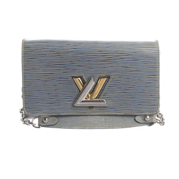 Schultertasche, in Hellblau, Leder, Louis Vuitton