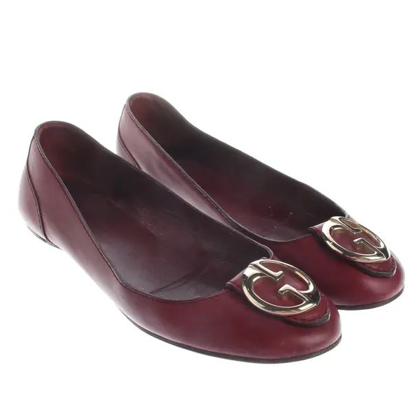 Ballet Flats, in Red, Gucci