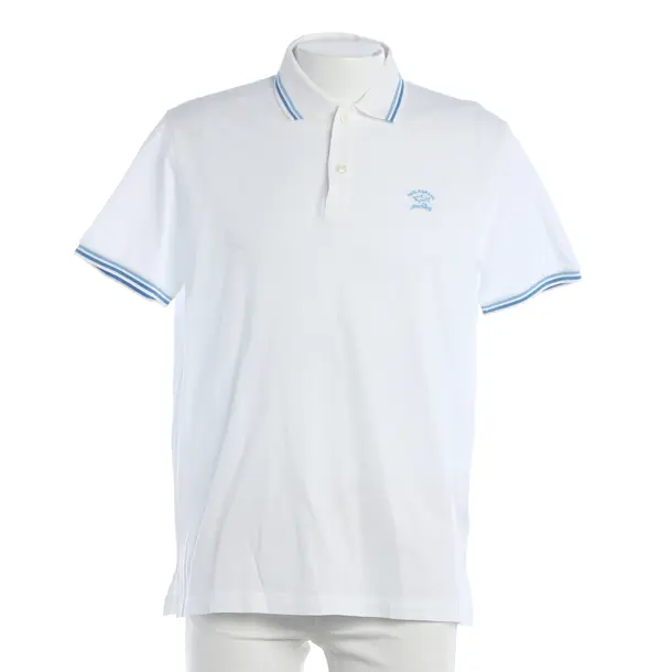 Poloshirt, in Weiß, Baumwolle, Paul & Shark