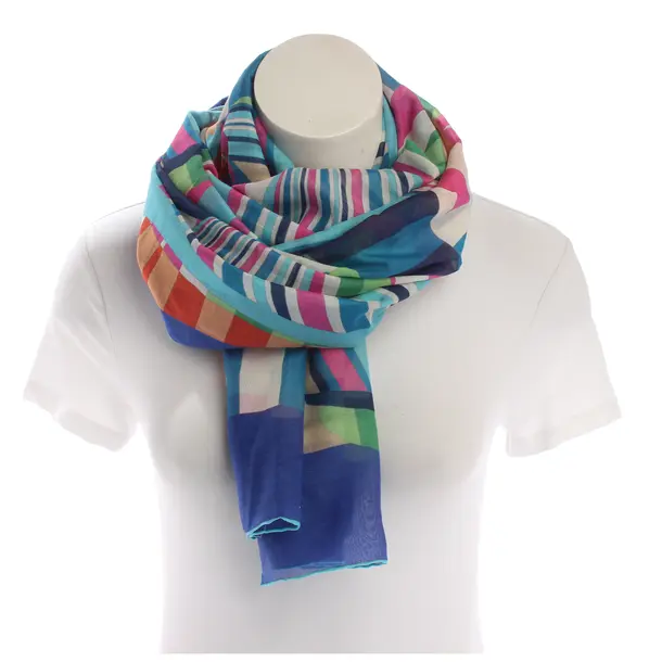 Shawl, in Multicolored, Cotton, Salvatore Ferragamo