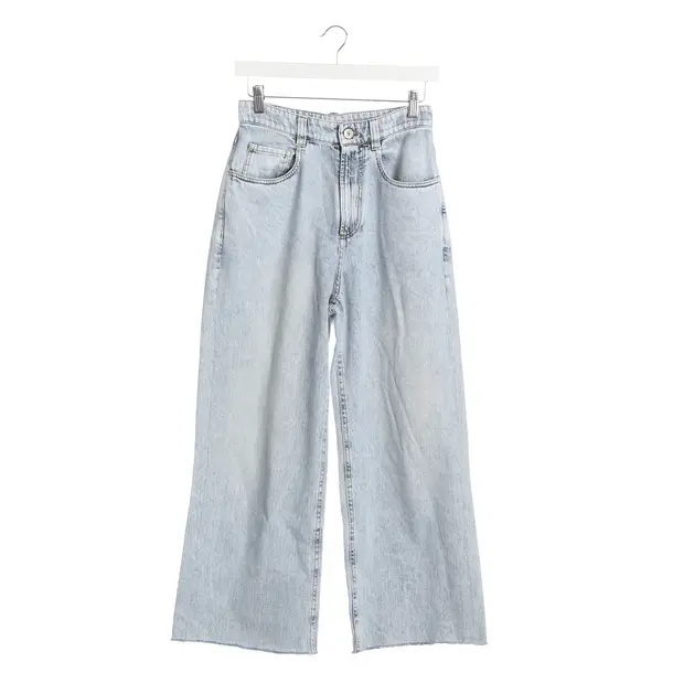 Jeans Straight Fit, in Hellblau, Baumwolle, Brunello Cucinelli