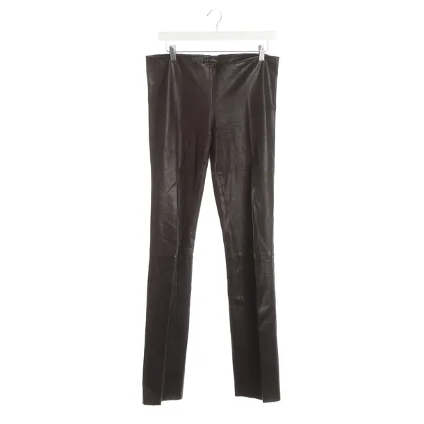 Hose, in Dunkellila, Leder, Jitrois