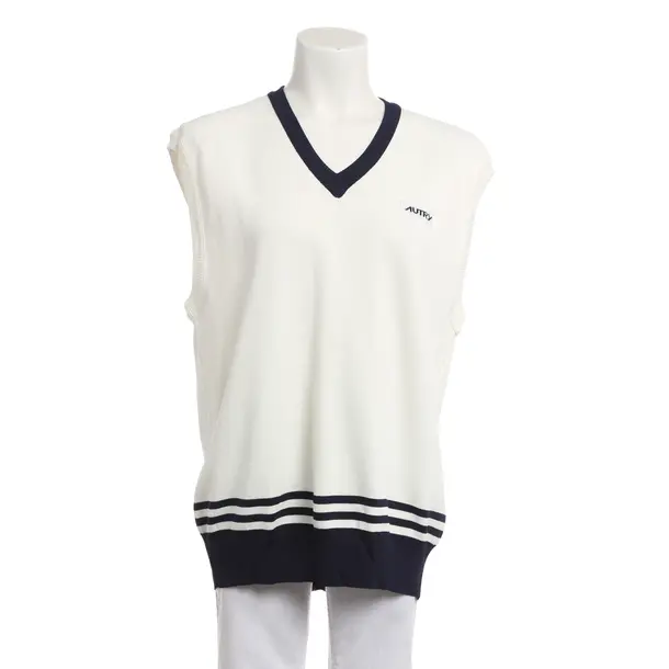 Sweater Vest, in Navy, Viscose, Autry