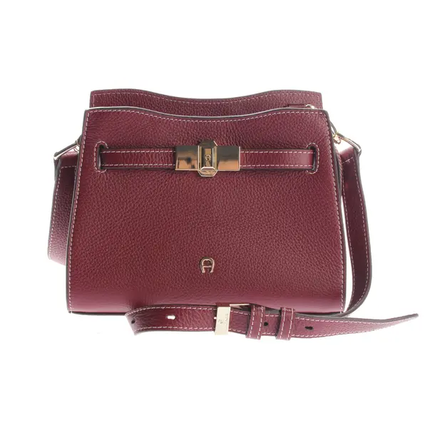Shoulder Bag, in Bordeaux, Leather, Aigner