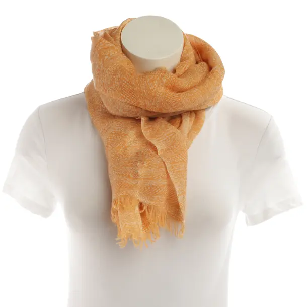 Schal, in Orange, Kaschmir, Heartbreaker