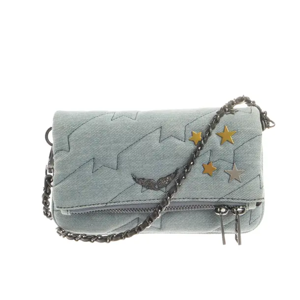 Evening Bag, in Light Blue, Cotton, Zadig & Voltaire
