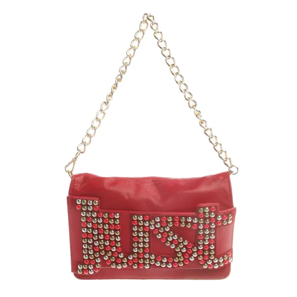 Evening Bag, in Red, Leather, Just Cavalli