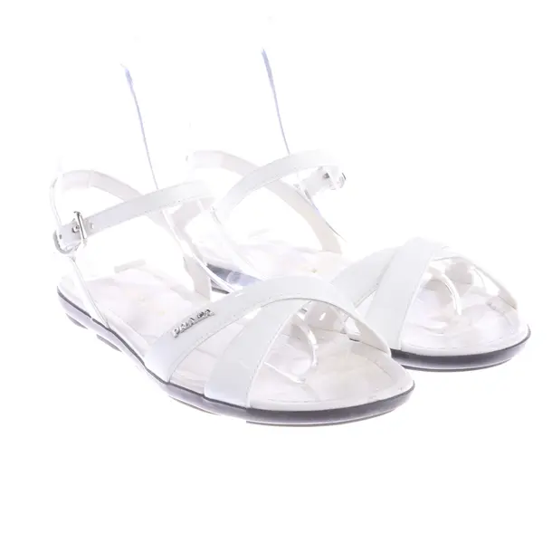 Strappy Sandals, in White, Prada