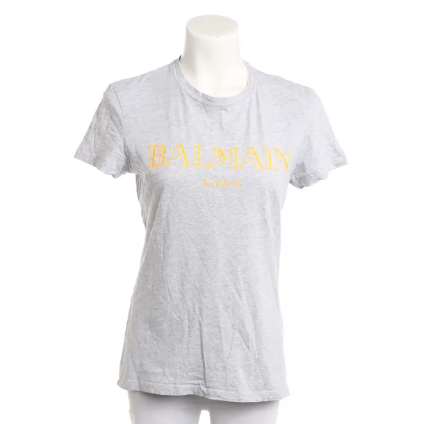 Shirt, in Light Gray, Cotton, Balmain