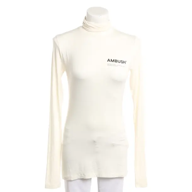 Longsleeve, in Weiß, Viskose, Ambush